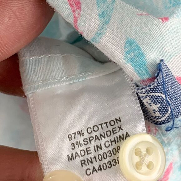 Peter Millar Seaside Sport Shirt Mens XL Dolphin‎ Animal Cascade Koi AOP Preppy - Picture 6 of 11